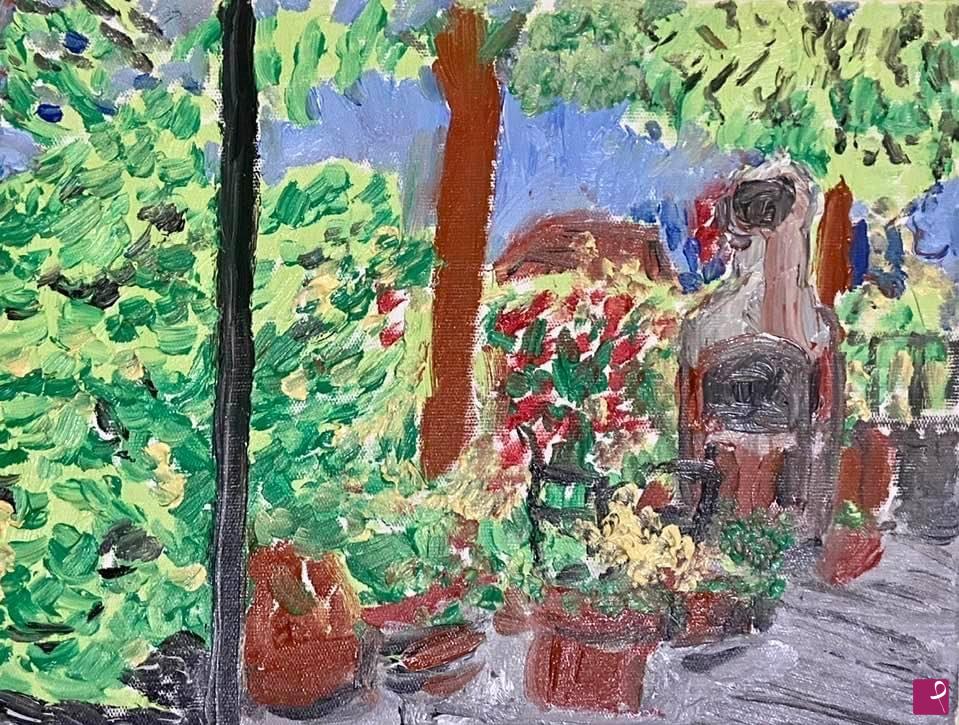quadri in vendita online - Il mio giardino in fiore