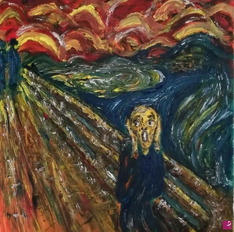 quadri in vendita online - Il mio urlo di Munch