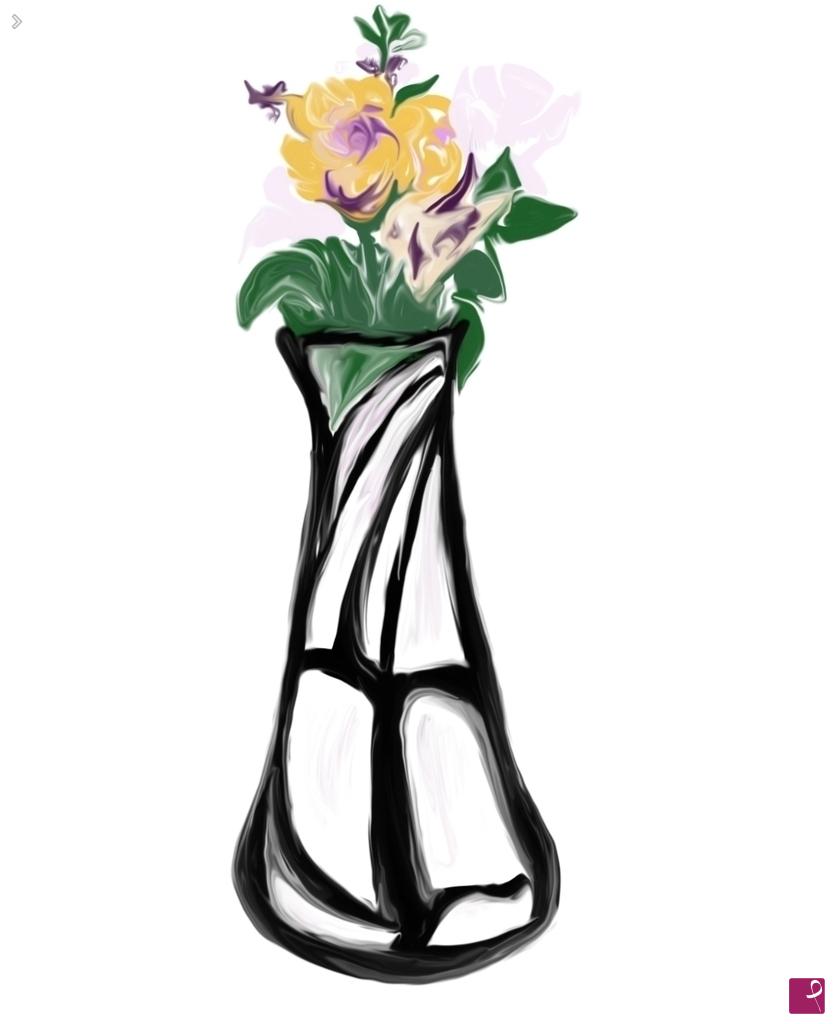 quadri in vendita online - Il mio vaso con fiori finti
