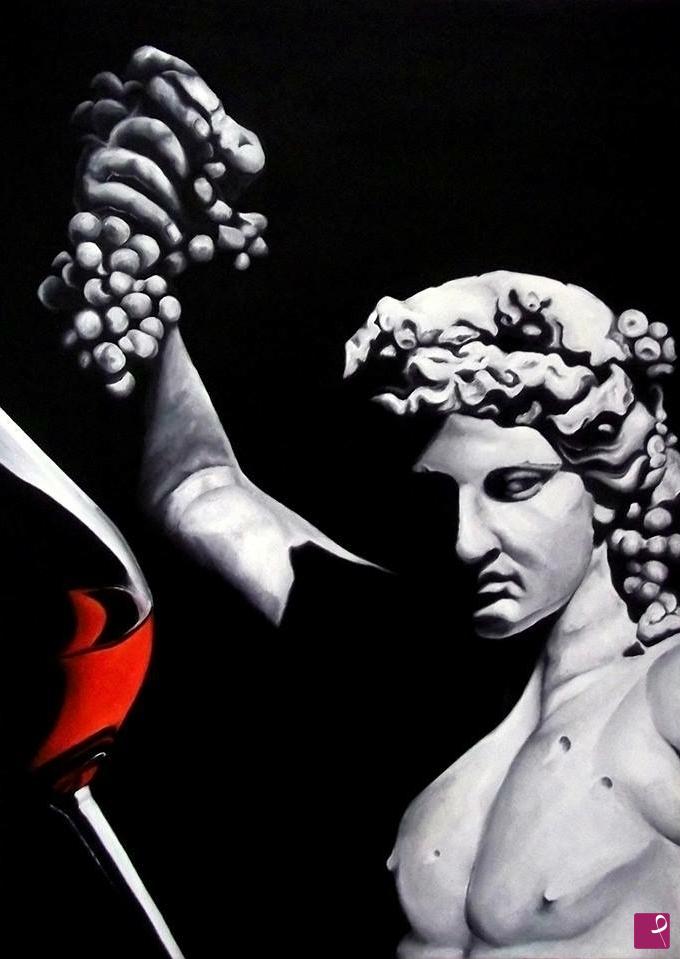 quadri in vendita online - Il mito del vino
