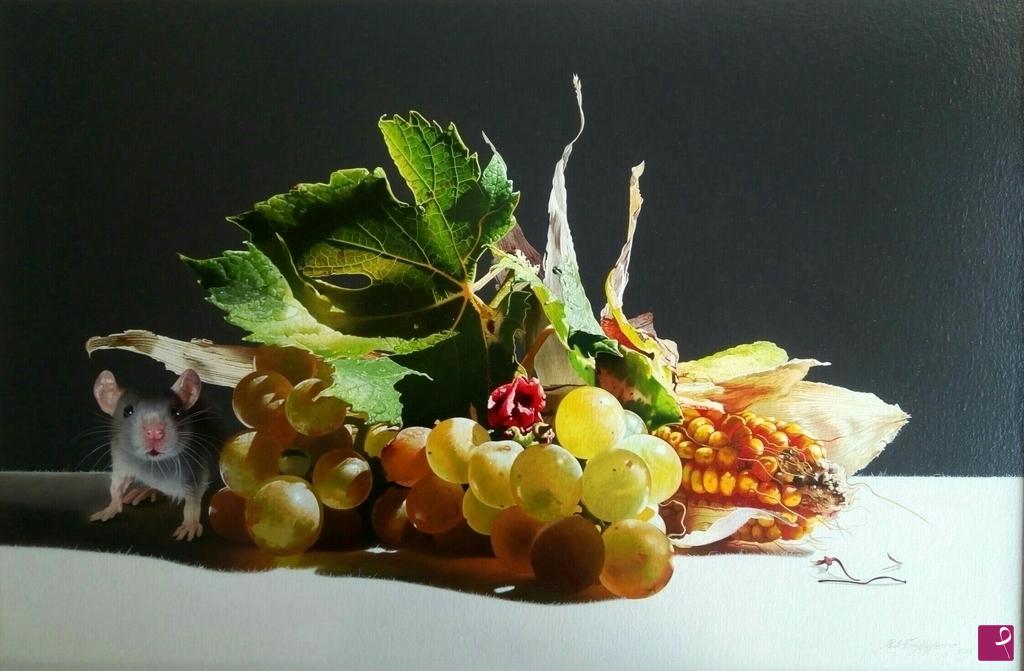 quadri in vendita online - il momento adatto, olio su tela, 40x60 cm, 2017