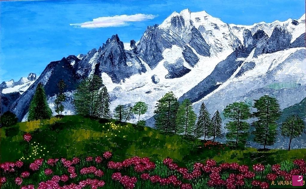 quadri in vendita online - IL MONTE BIANCO
