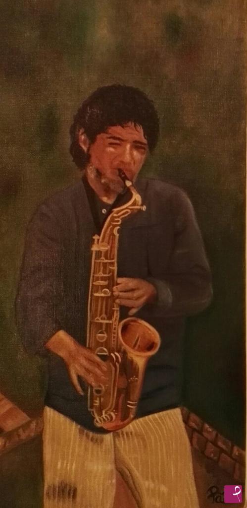 quadri in vendita online - IL MUSICISTA JAZZ