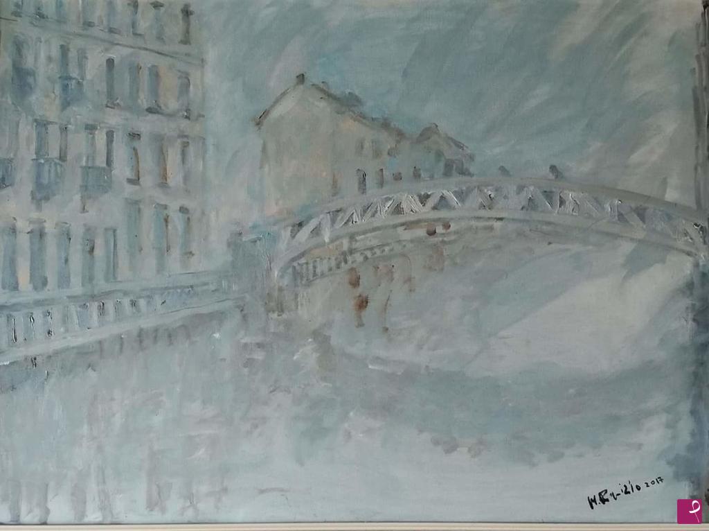 quadri in vendita online - Il Naviglio Grande di Milano