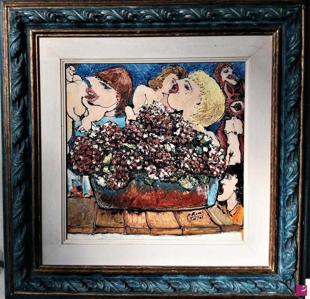 quadri in vendita online - Il pane della vita 33x33x2 cm collezione privata venduto