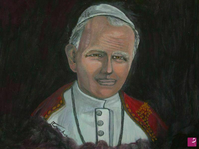 quadri in vendita online - il papa WOJTYLA