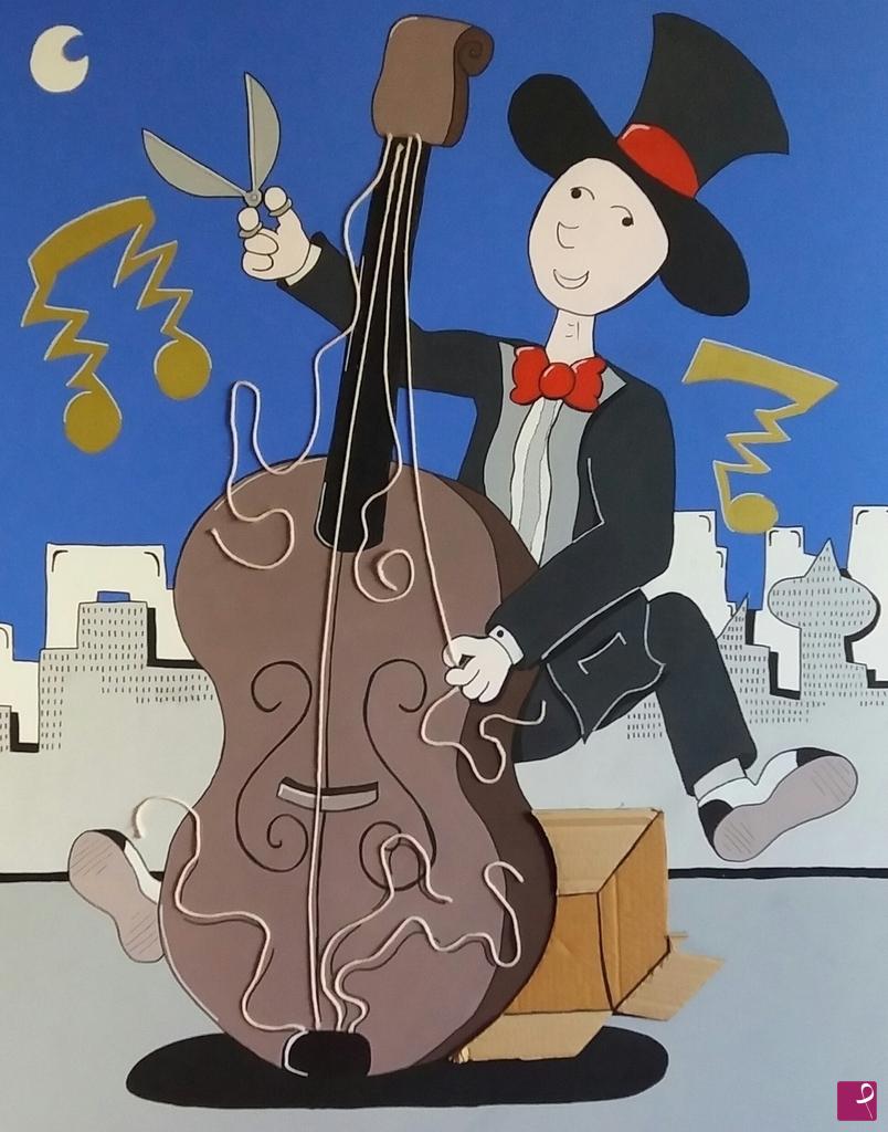 quadri in vendita online - Il pazzo musicale