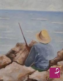 quadri in vendita online - Il pescatore