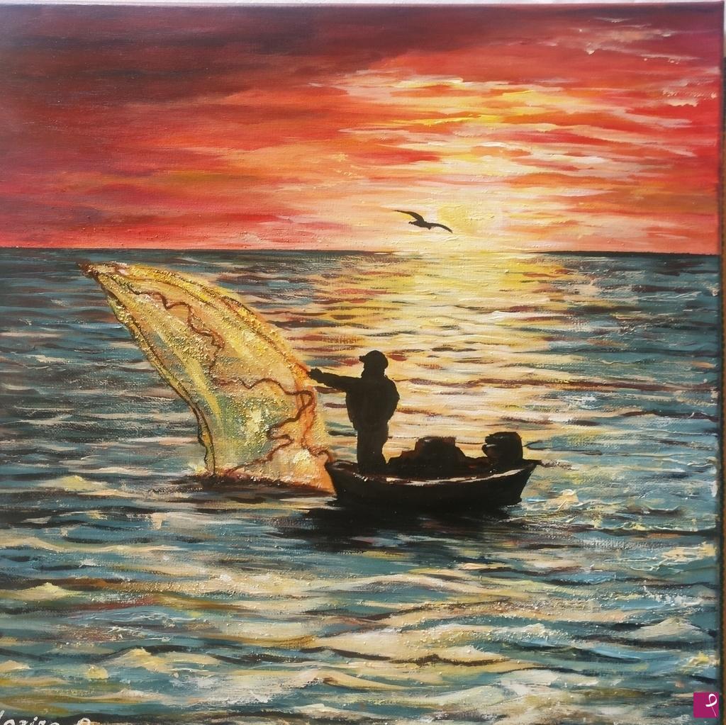 quadri in vendita online - Il pescatore