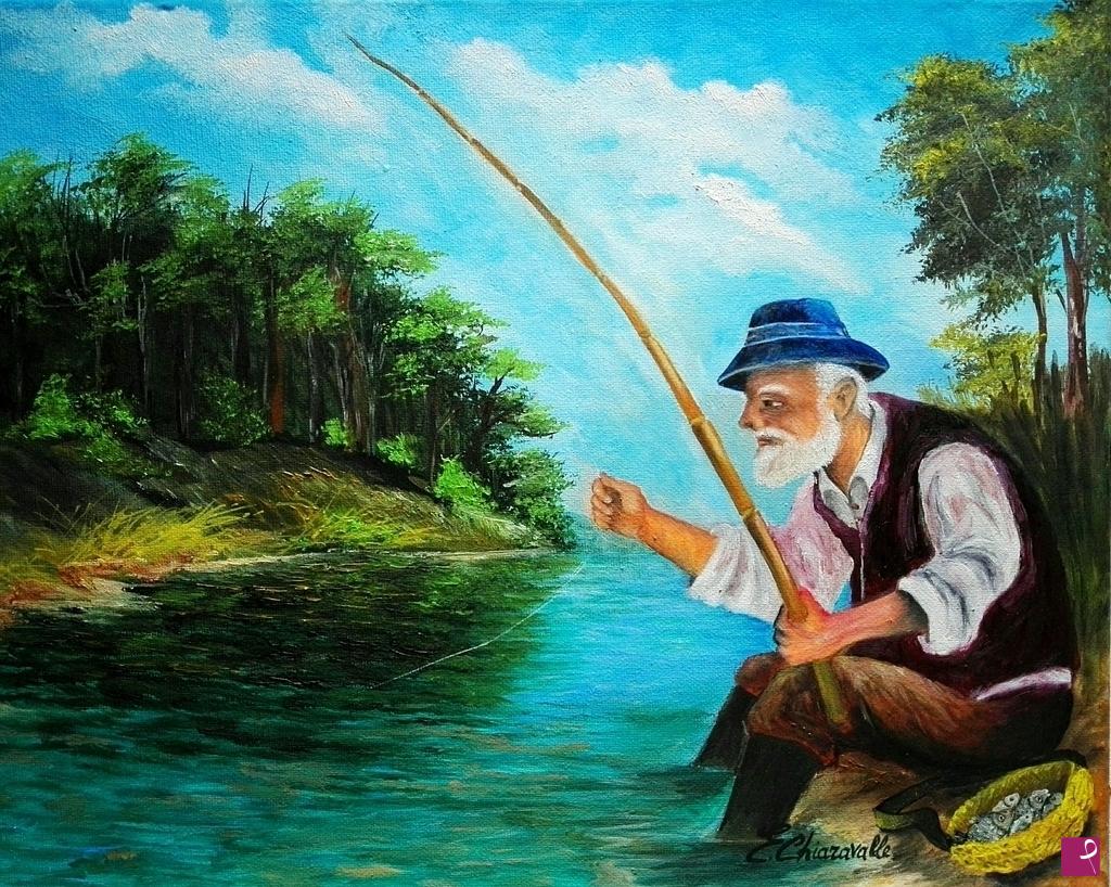 quadri in vendita online - Il pescatore