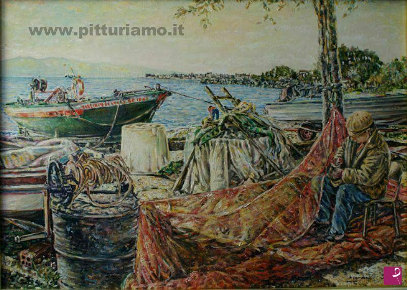 quadri in vendita online - Il pescatore di archi