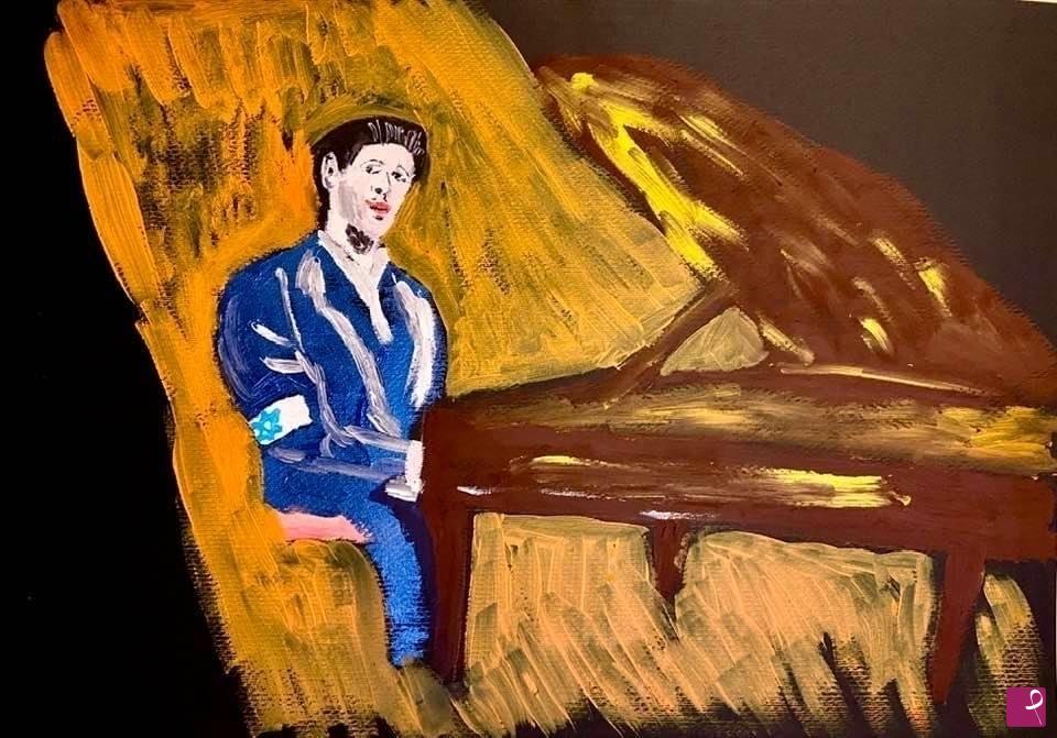 quadri in vendita online - Il pianista 
