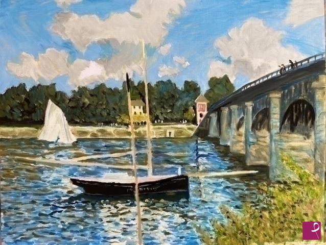quadri in vendita online - Il ponte di Argenteuil