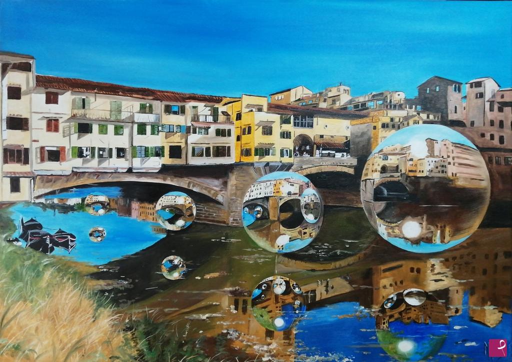 quadri in vendita online - Il ponte di Firenze 