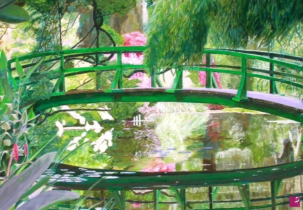 quadri in vendita online - Il ponte di Giverny da un altro punto di vista