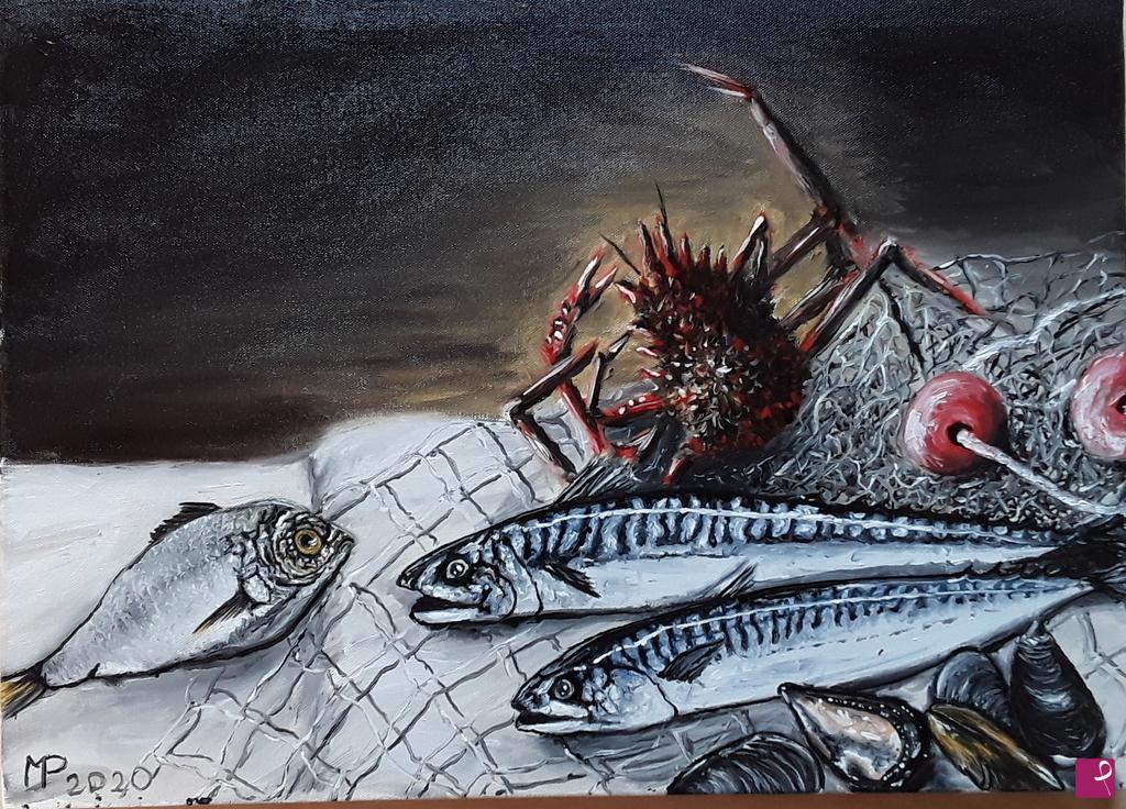 quadri in vendita online - Il pranzo del pescatore
