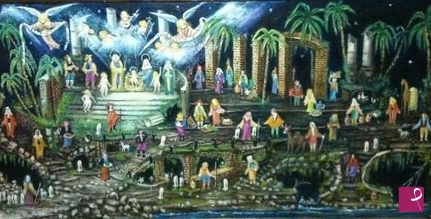 quadri in vendita online - Il presepe di Sorrento 