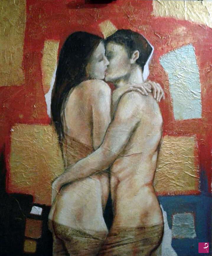 quadri in vendita online - Il primo bacio di Adamo