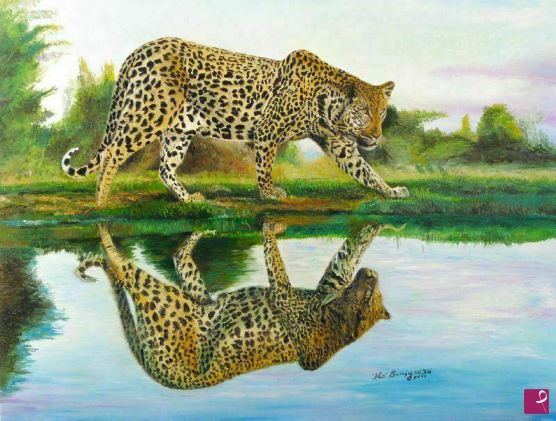 quadri in vendita online - il riflesso del predatore