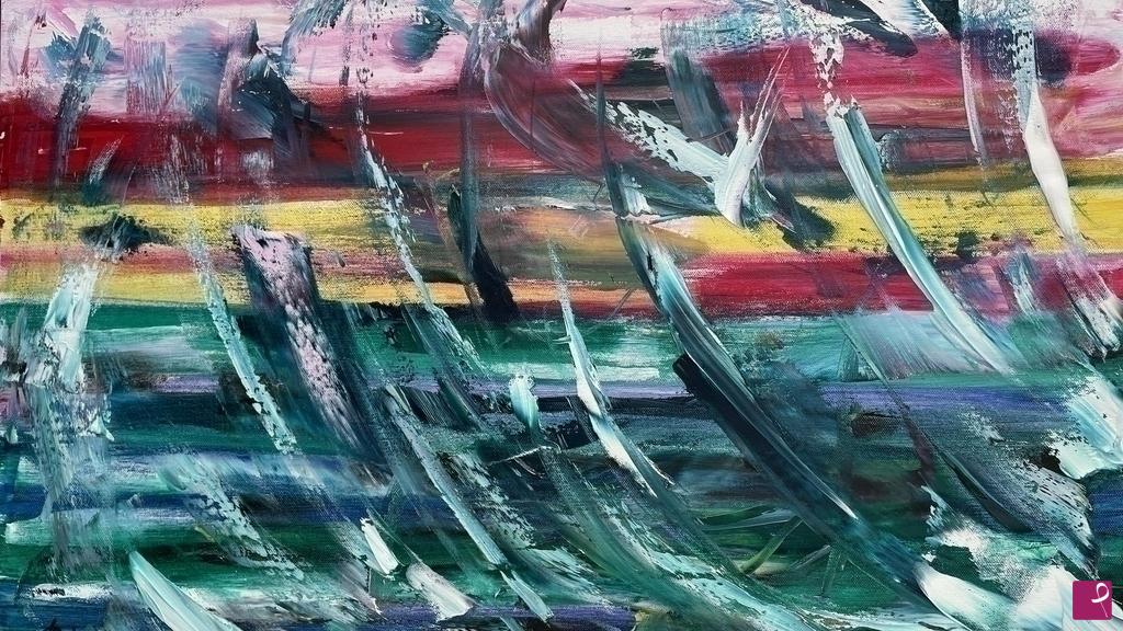 quadri in vendita online - IL RIFLUSSO E LA TERRA