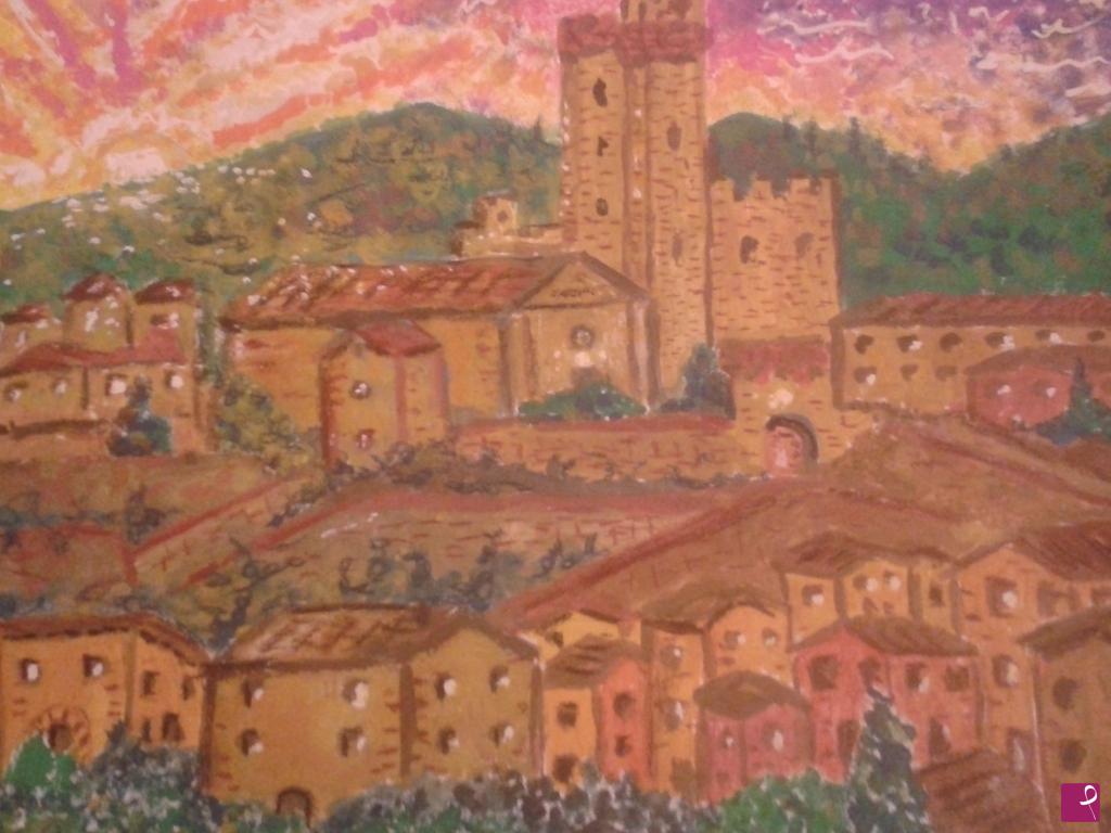 quadri in vendita online - Il risveglio del Castello di Nozzano