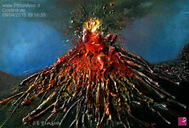 quadri in vendita online - il  risveglio  del  vulcano