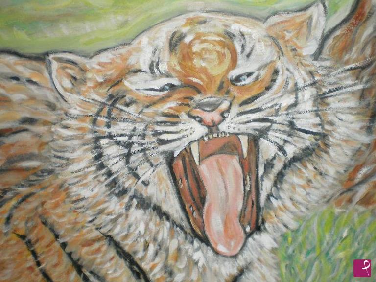 quadri in vendita online - Il ruggito della tigre
