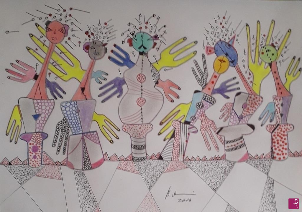 quadri in vendita online - Il rumoroso silenzio delle statue-2019