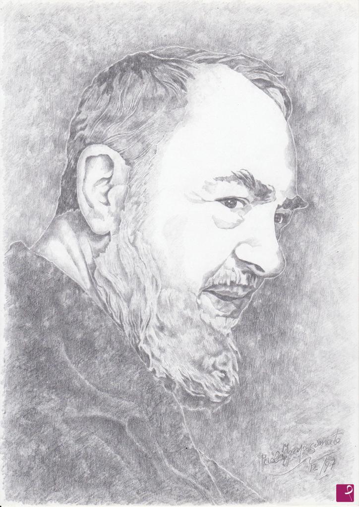 quadri in vendita online - IL SANTO DI PIETRELCINA  -  THE SAINT OF PIETRELCINA
