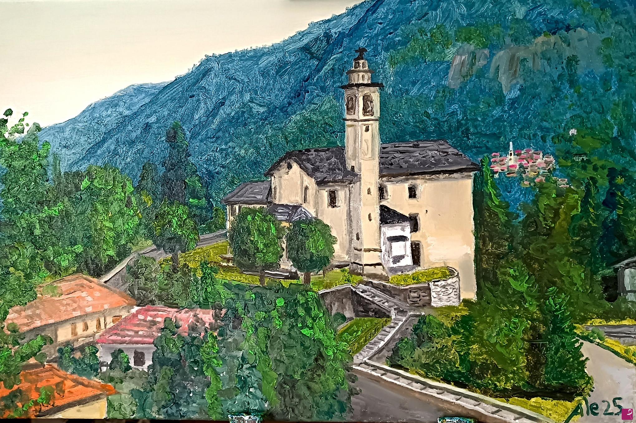 quadri in vendita online - il santuario di San Fermo