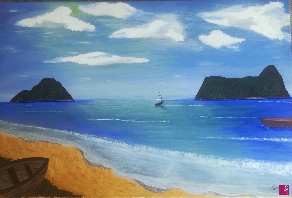 quadri in vendita online - Il silenzio del mare