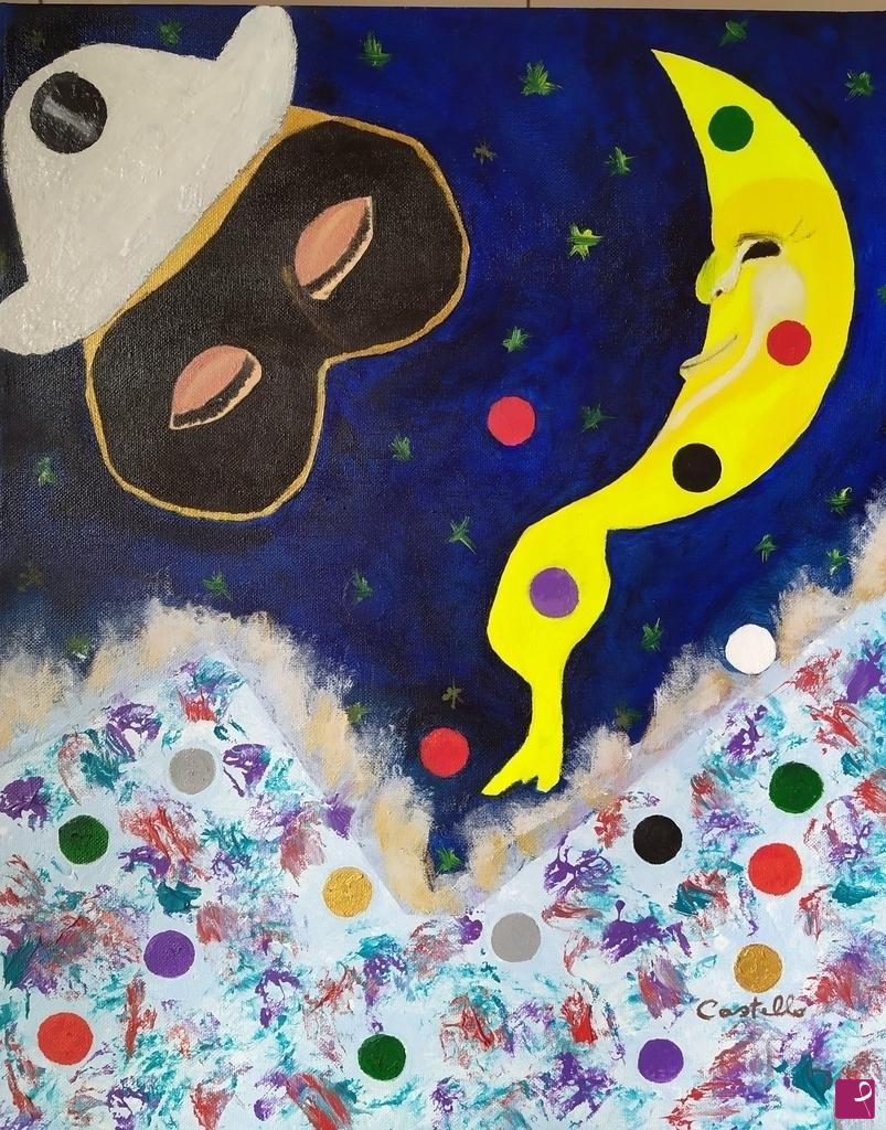 quadri in vendita online - Il sogno colorato di Arlecchino