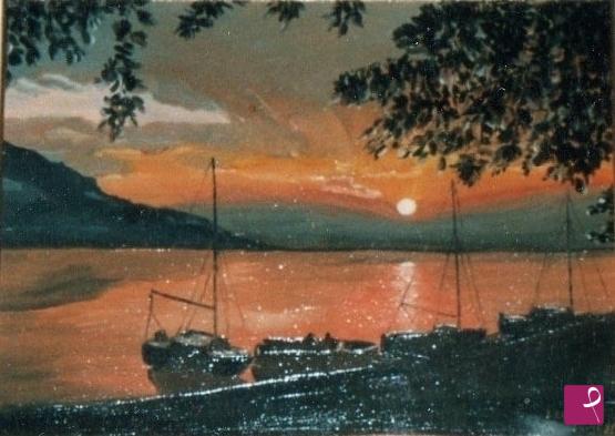 quadri in vendita online - IL SOLE AL TRAMONTO