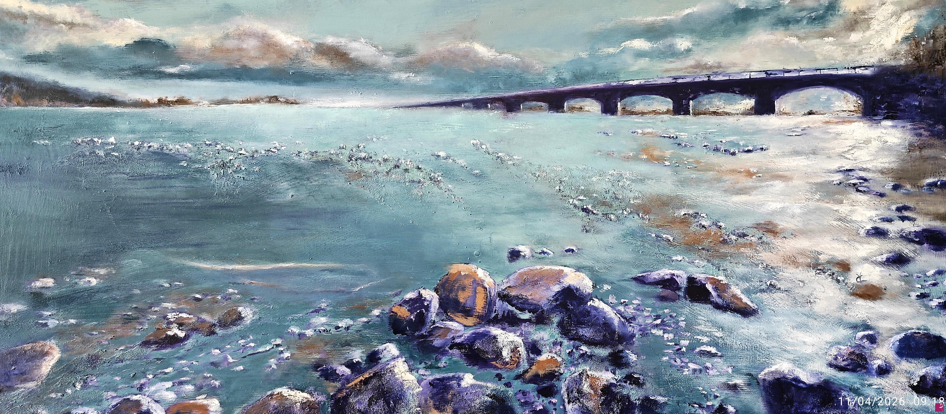 quadri in vendita online - IL SUSSURRO DELL'ACQUA " FIUME TAGLIAMENTO"