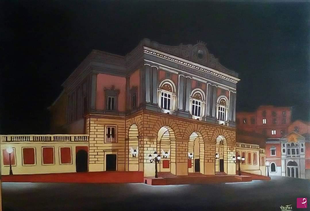 quadri in vendita online - Il teatro Rendano di Cosenza 