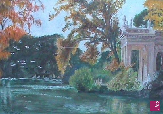 quadri in vendita online - Il tempietto di Esculapio