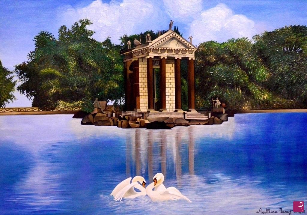 quadri in vendita online - Il Tempio di Villa Romana