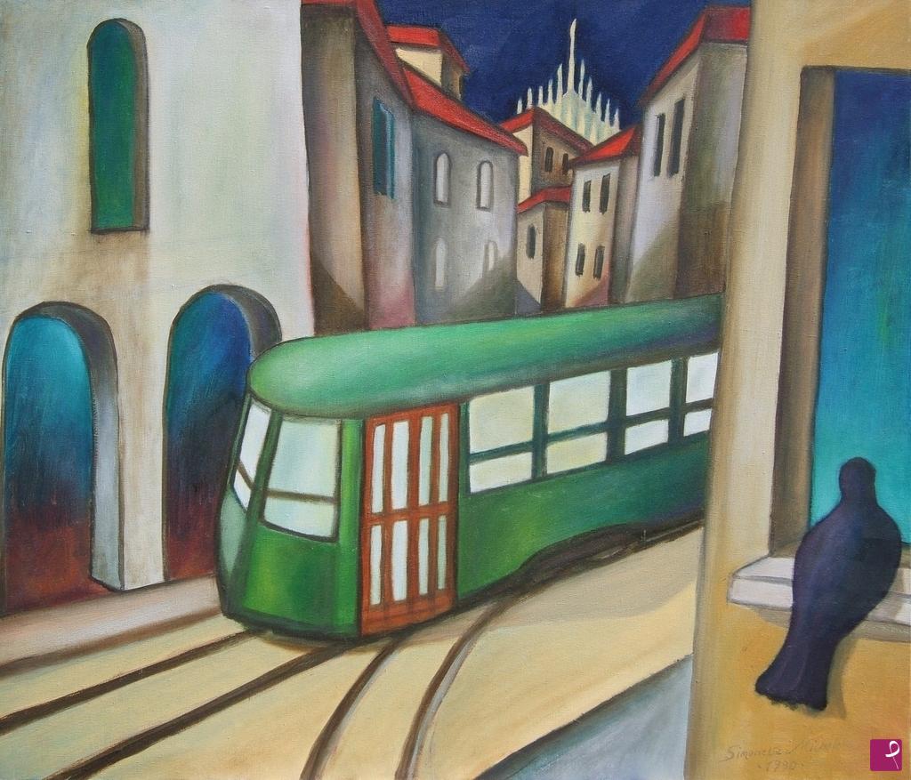 quadri in vendita online - IL TRAM VERDE