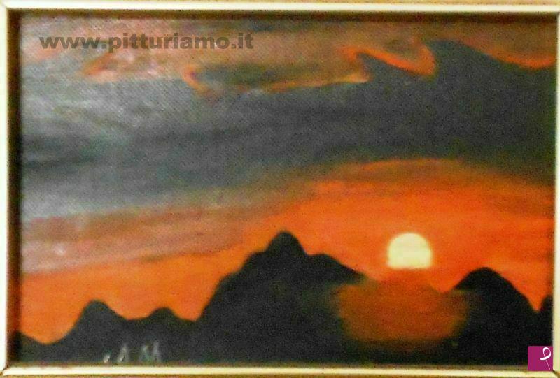 quadri in vendita online - Il tramonto