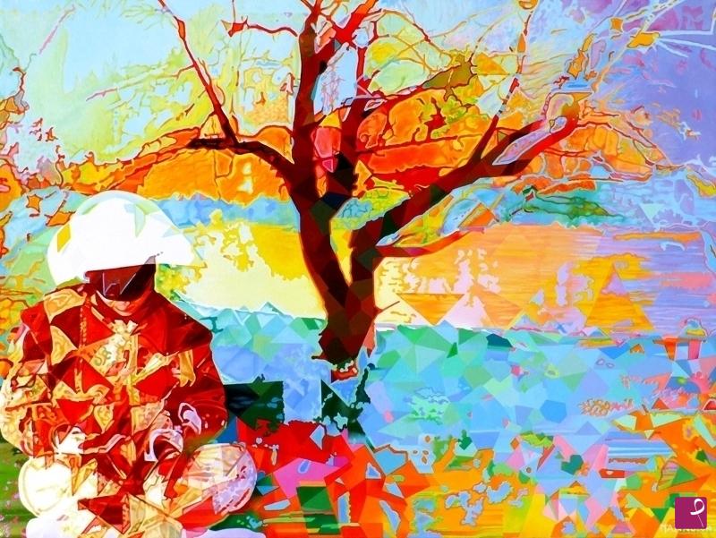 quadri in vendita online - IL TRAMONTO DI ARLECCHINO