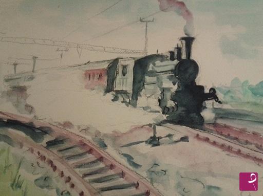 quadri in vendita online - il treno