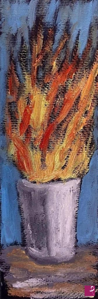 quadri in vendita online - Il vaso di fiamme