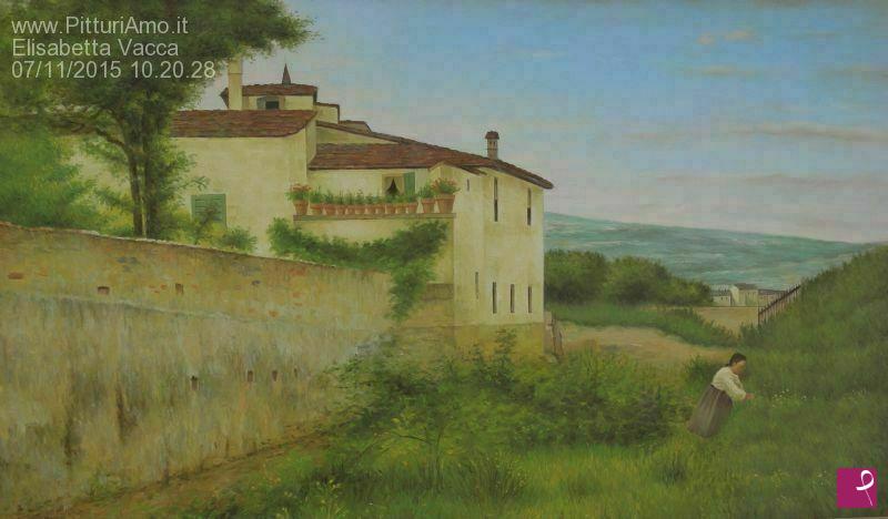 quadri in vendita online - Il villino a Piagentina