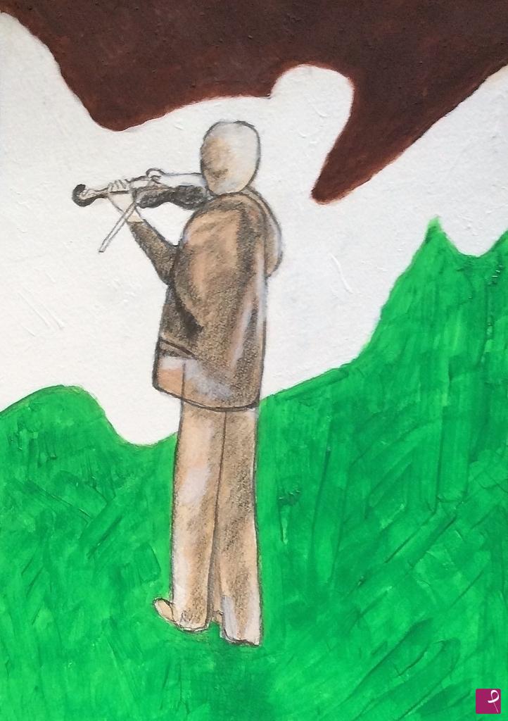 quadri in vendita online -  Il violinista