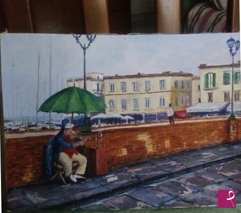 quadri in vendita online - Il violinista 