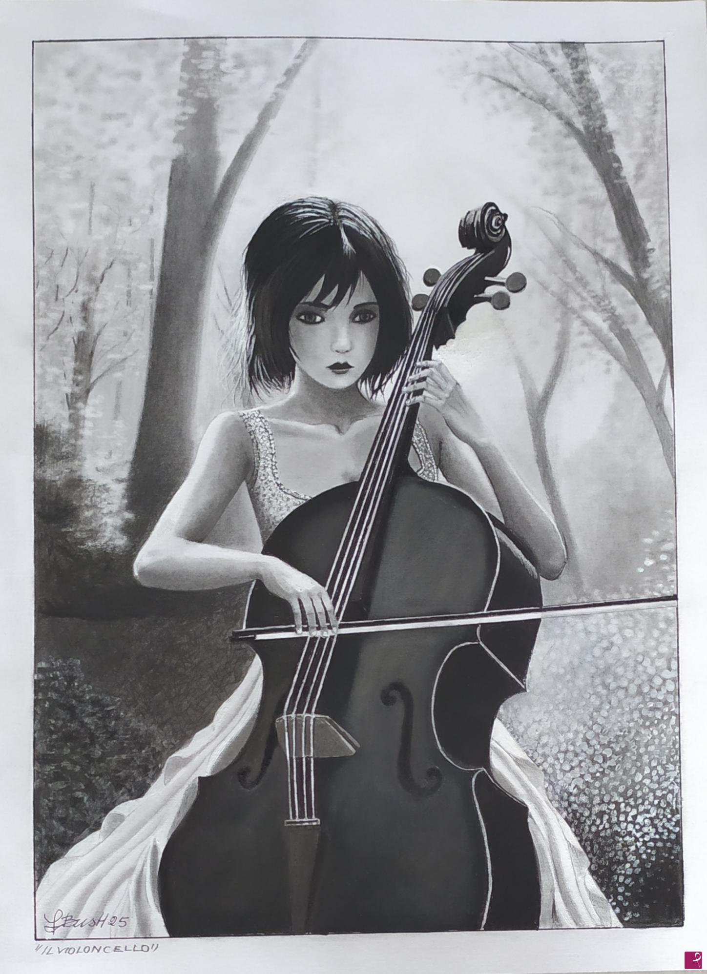 quadri in vendita online - Il violoncello 