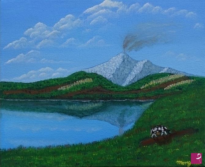 quadri in vendita online - Il vulcano 