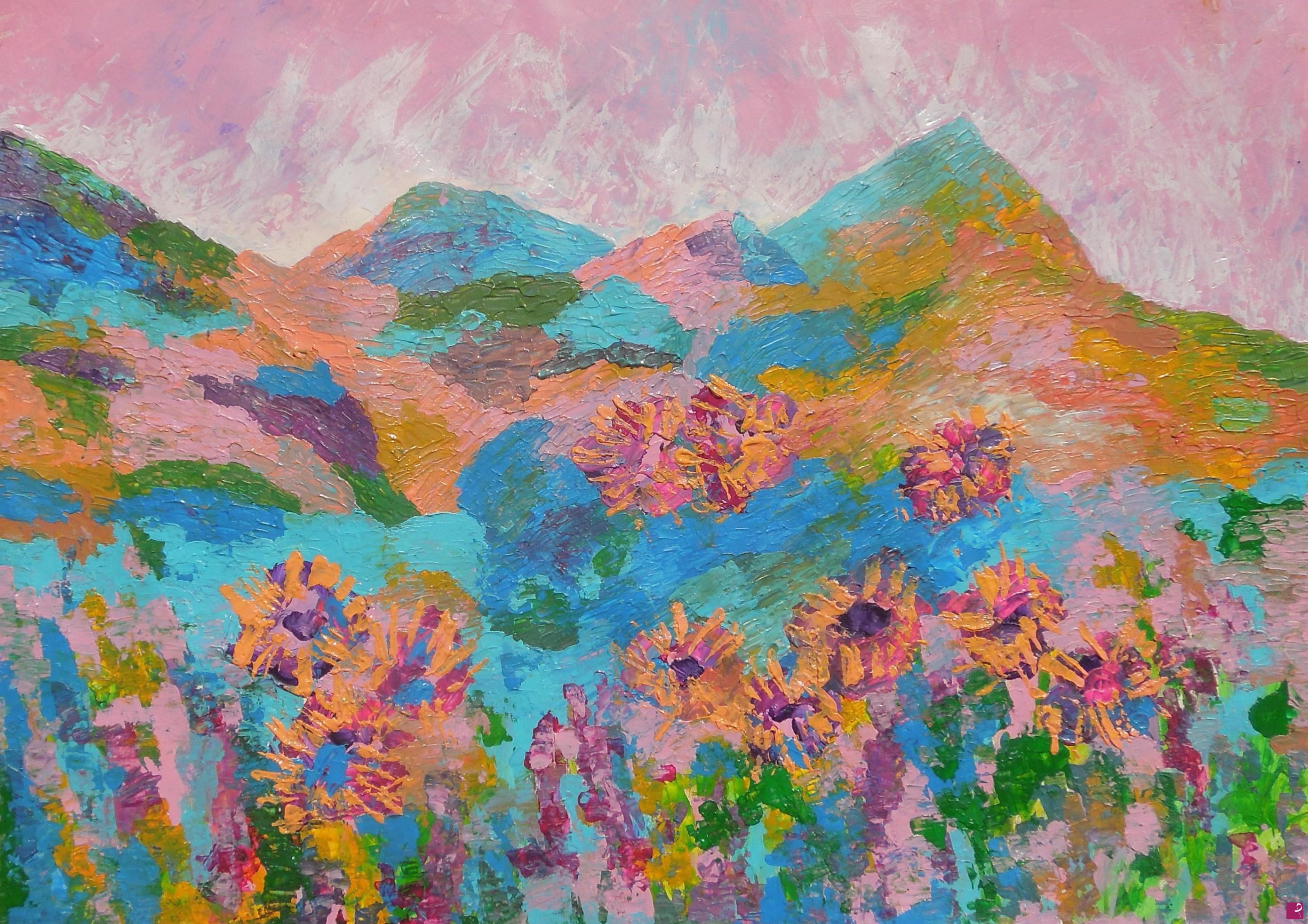 quadri in vendita online - Imaginary summer hills - 592
