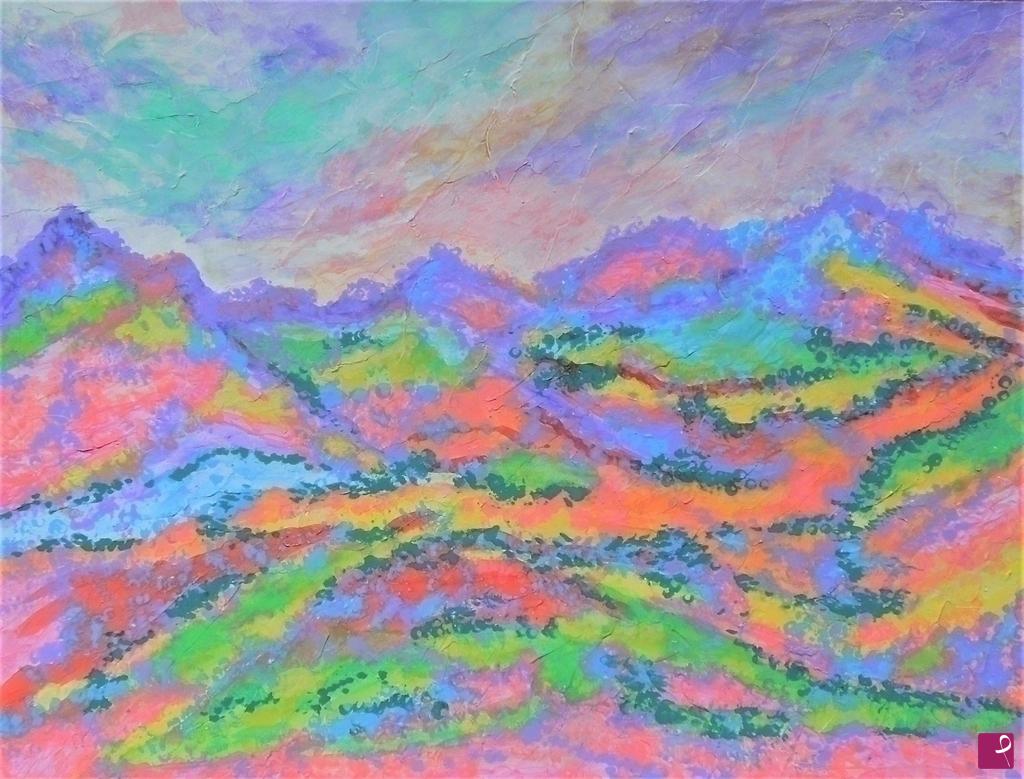 quadri in vendita online - Imaginary Tuscan hills - 493