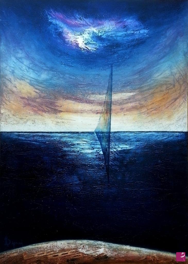 quadri in vendita online - "Immaginando un tramonto"